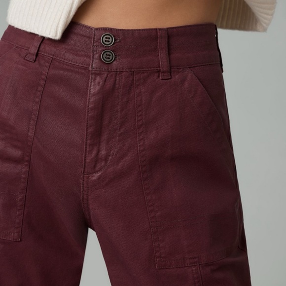 NWT Anthropologie The Wanderer Coated Relaxed Jeans by Pilcro size 27 - Picture 1 of 11